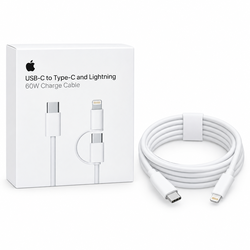 60W USB-C to USB-C Lightning Cable 2-in-1 Fast Charging cable