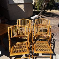 Bamboo Folding Chairs 