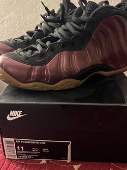 Nike Foamposite Foams One Maroon PB&J Size 11 With Reciept n