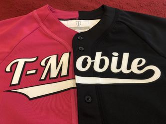 NEW - Authentic T-Mobile Baseball Jersey - L