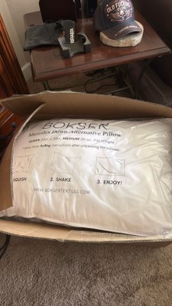 5 QUEEN BOKSER Brand Pillows