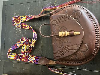 genuine leather handcrafted purse