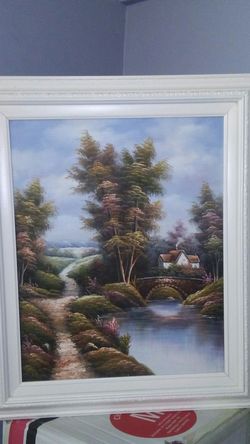 Wooden frame picture