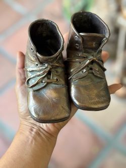 Bronze Baby Shoes Keepsake Pair