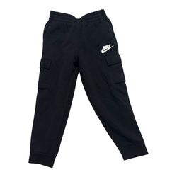 Nike Kids Black Cargo Jogger Pants Size M (5-6 Yrs)