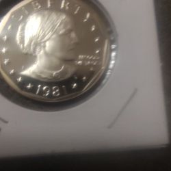 1981 S Susan B Anthony Wide Rim Proof 