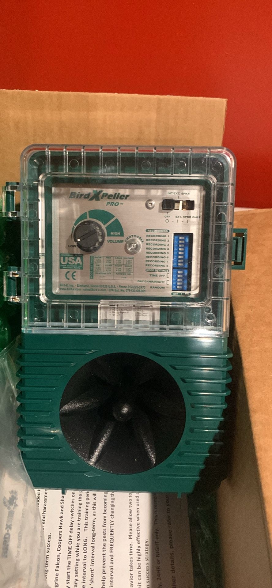 BirdXPeller Electric Bird Preventer