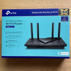 AX1800 Dual-Band Wi-Fi 6 Router