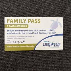 Family Pass Up To $62 Value