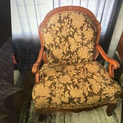 Large wide seat high back living room chair