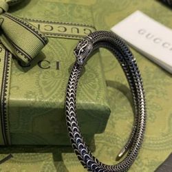 Snake shape 925 silver bracelet for men and women, couple style, silver