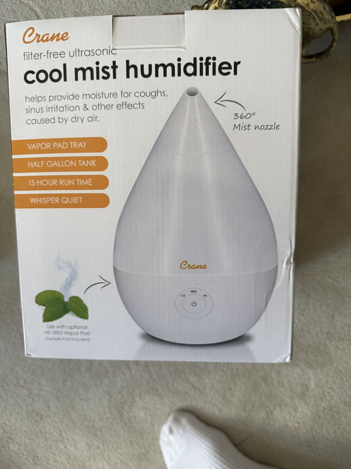 Crane Ultrasonic Cool Mist Humidifier π§