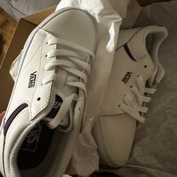 Kids Purple And White Vans 