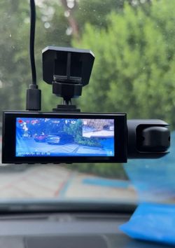 Brand New 1080P Dual Lens Dash Cam w/ 64GB Memory Card – Front & Interior Camera | Night Vision | 3.16” IPS Screen