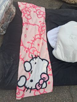 Hello Kitty Pink Fabric Panel or Curtain