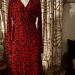 So Sweet Red Cheetah Print Dress
