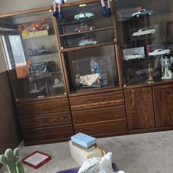 Entertainment Center Solid Custom Oak