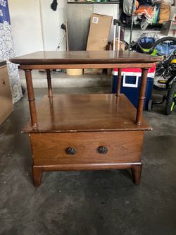 Wooden nightstand