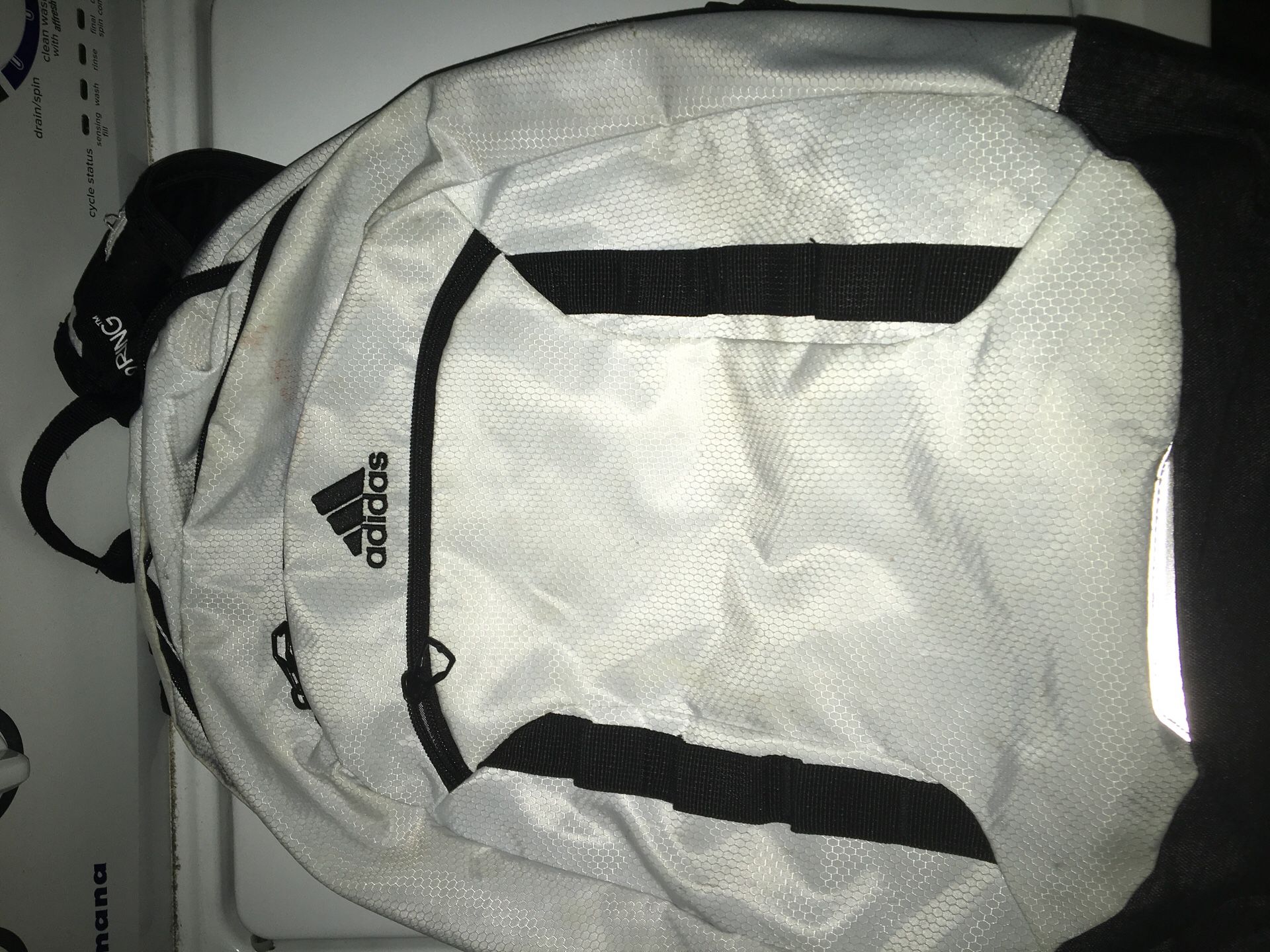 Adidas Originals Big Logo Backpack - Black and White