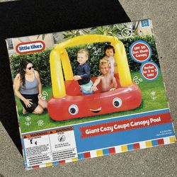 Little Tikes Giant Cozy Coupe Canopy Pool new