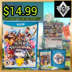 Super Smash Bros Wii U 2014 CIB Complete Case Manual Disc Nintendo