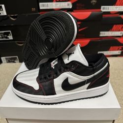 Nike Air Jordan 1 Low SE Utility White Black Red DD9337 106  Womens Size 5.5 Brand New 