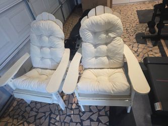 Adirondack matching  chairs( white)
