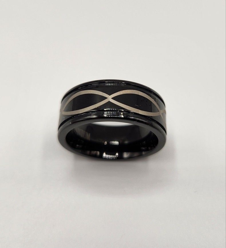 Men's Titanium Ring Black Sz. 7