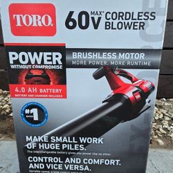 (NEW) Toro  Handheld Leaf Blower 4AH Battery