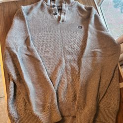 Chaos Men’s Sweater Large Grey 