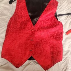 🎃🎄 Tuxedo vest, cummerbund, 2 neck ties