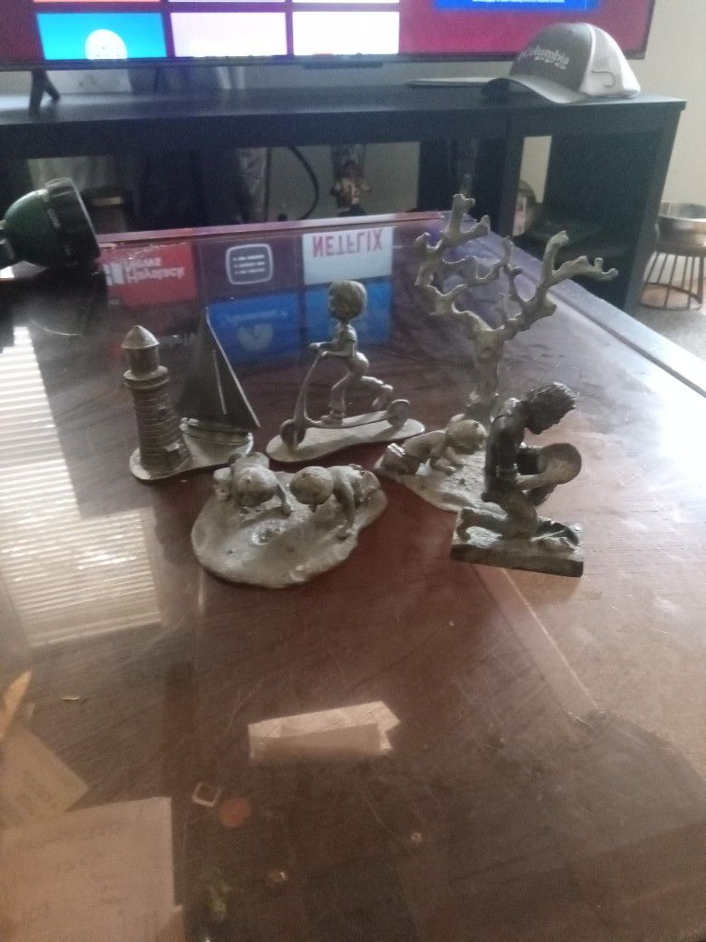 Vintage Jeb Pewter Figurines