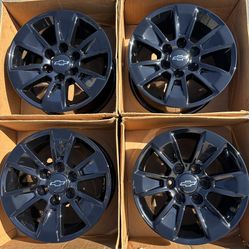 17” Chevy Silverado Tahoe factory wheels rims gloss black new