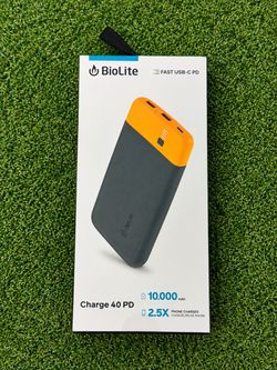 BioLite Charge 40 PD 10000mAh Portable Power Bank USB-C Fast Charger | NEW Sealed
