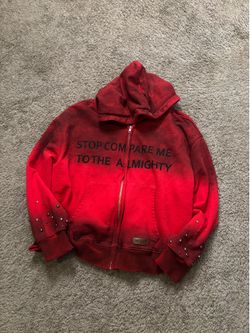 red and black kleep zip up
