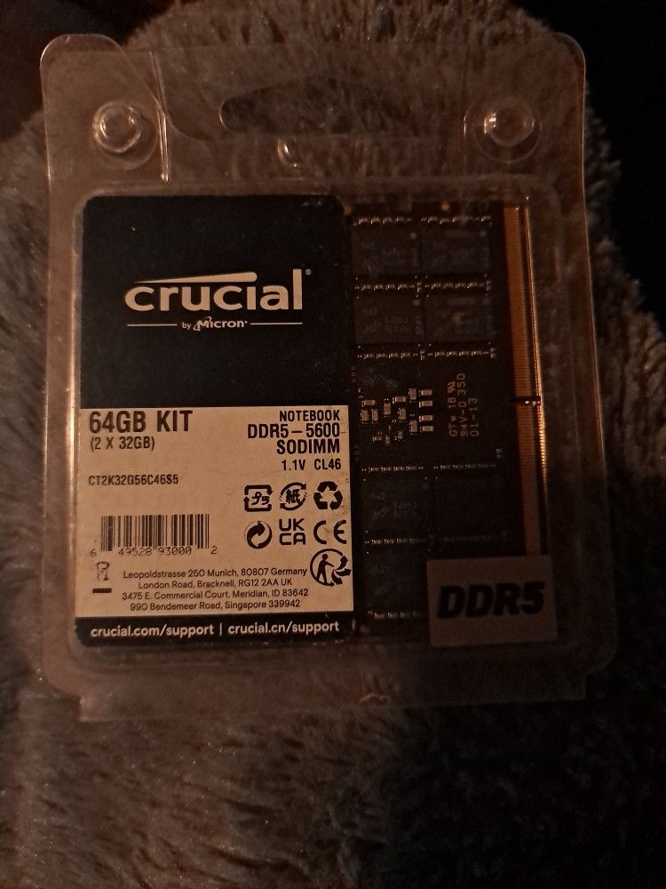 2 x 64 GB Kit Crucial Micron