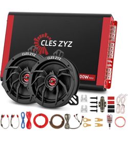 Car Speaker & Amplifier Combo Kit