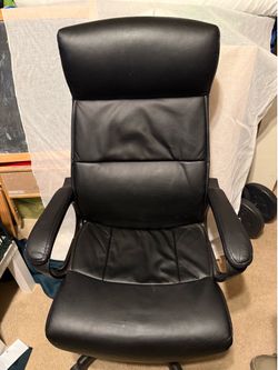 Black High Back Office Chair – Adjustable Swivel Desk Chair