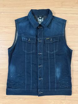 G-star raw denim vest xl