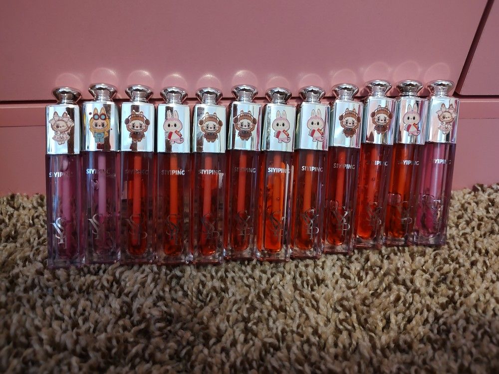 New Labubu Lip Oil Set Of 12