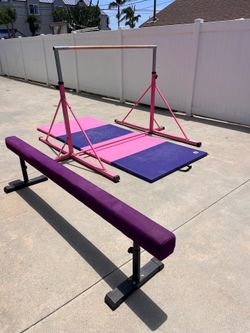 Gymnastics bar and balance beam