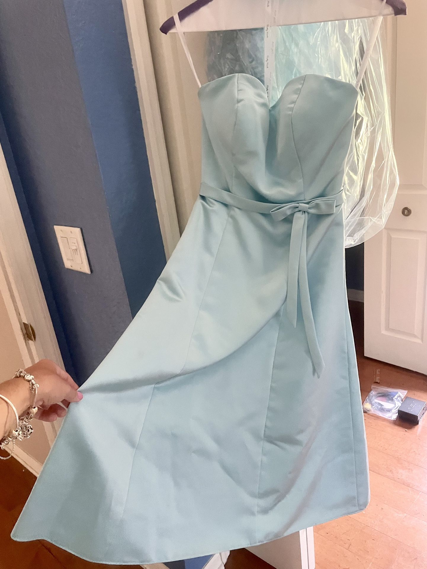 Pretty Maids Blue Brides Maid Dress