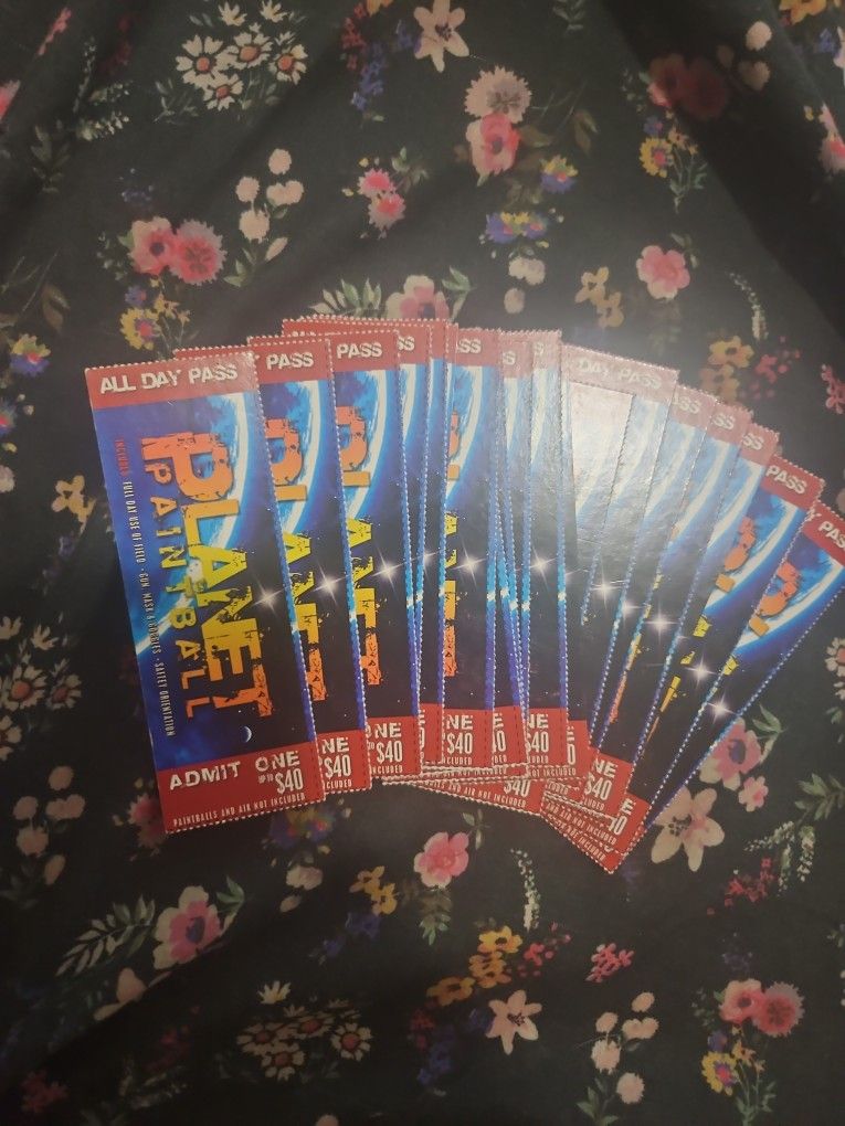 Planet Paintball Tickets All Day Pass