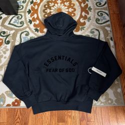 Black Essentials Hoodie