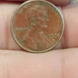 Red 1974 D Penny 