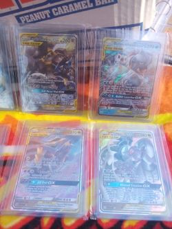 Rare Pokemon 4 Tag Team Cards & 2Megas Pokemon .