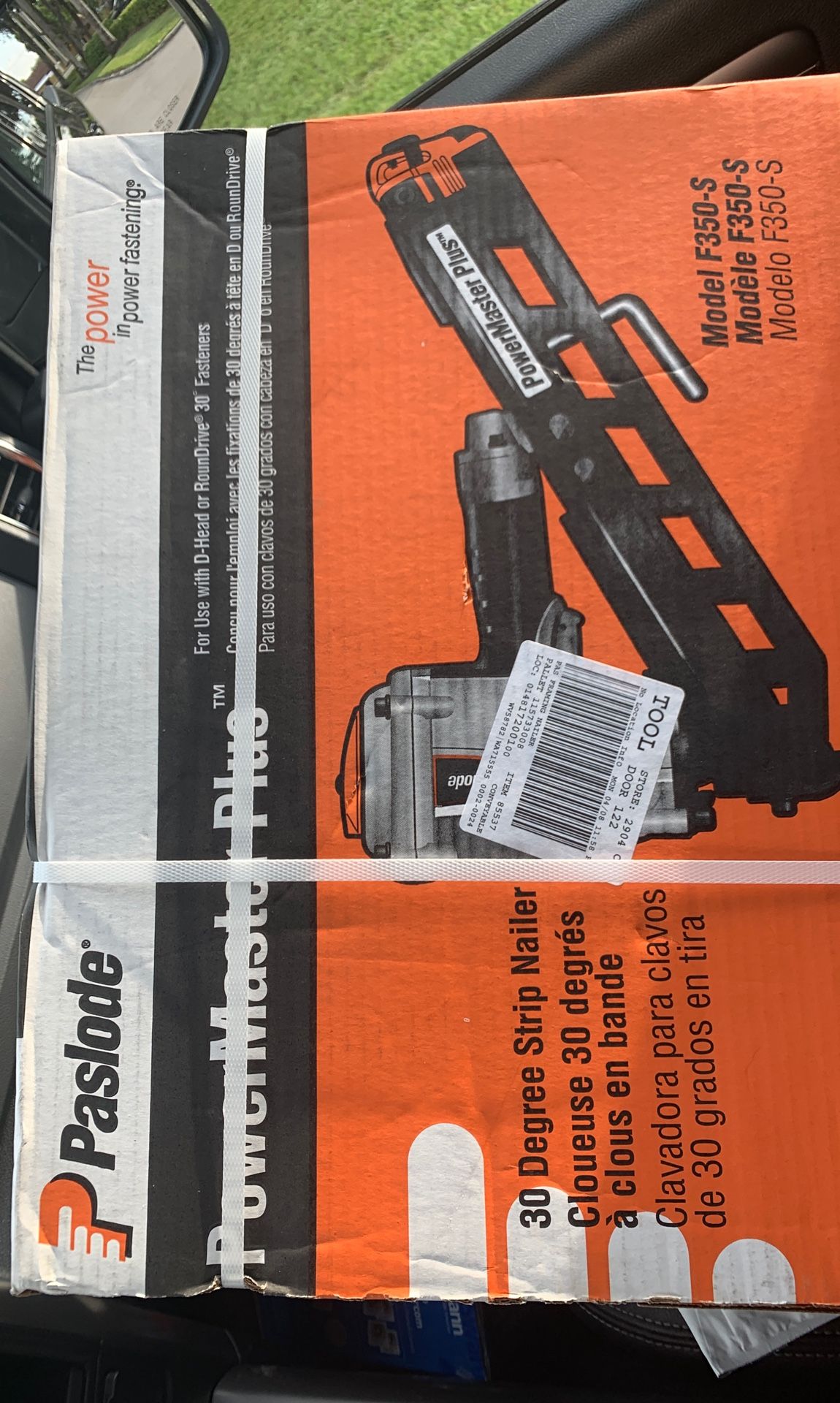 Paslode F350-S PowerMaster Plus 3-1/4" Clipped & Round Head 30° Strip Nailer