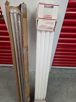 All for $48, Mixed lot of 24 4ft fluorescent light bulbs, lamps