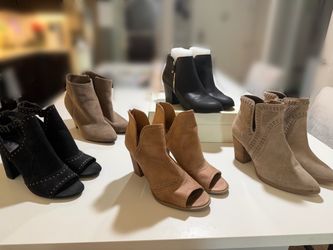 Women's Heeled Booties Collection – 5 Pairs