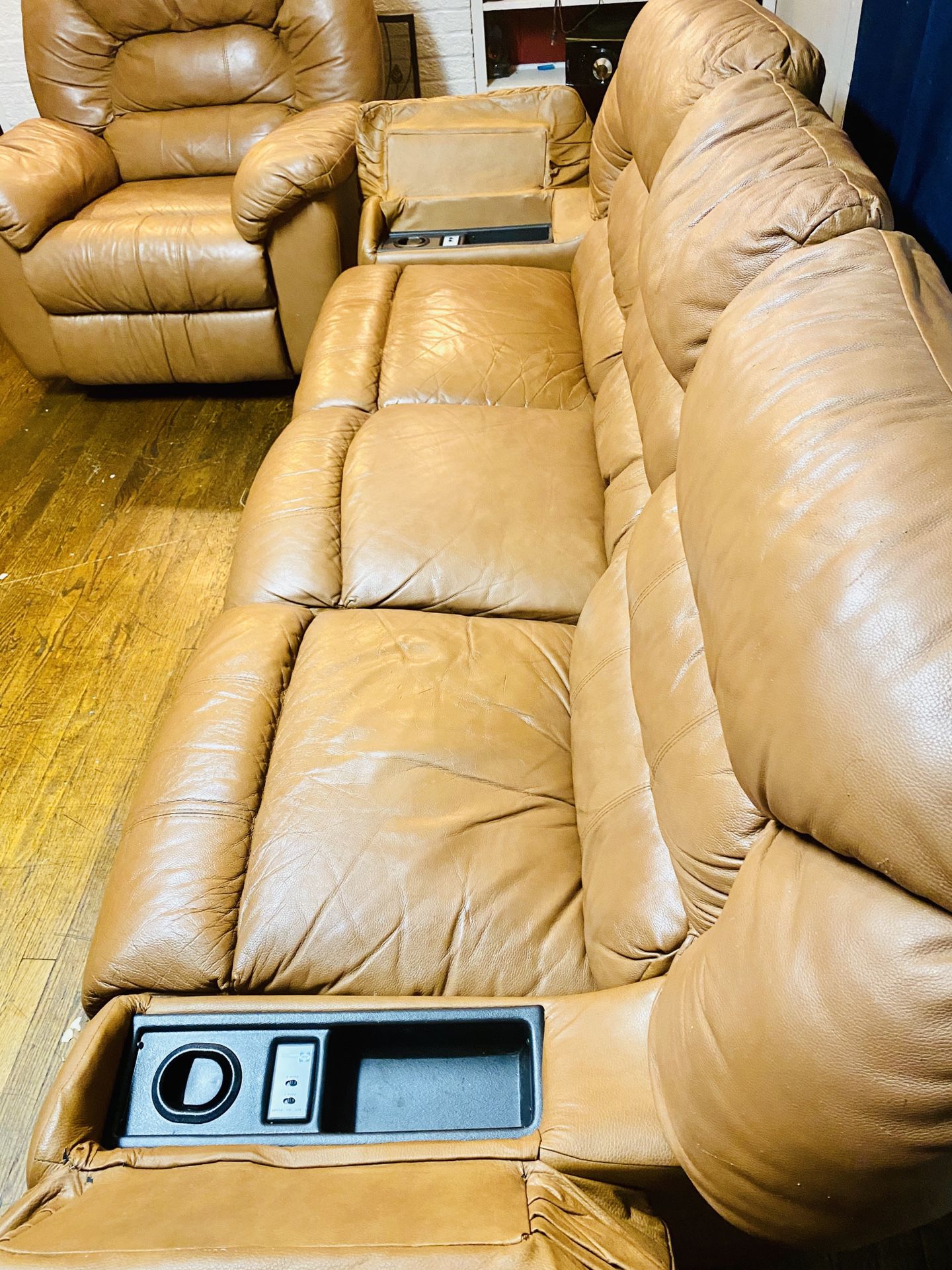 Excellent condition MASSAGER couches with all recliners and one ROCKER